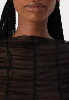 Топ с длинными рукавами NMJUDITH DRAPED Noisy May, черный