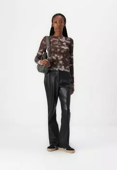 Топ с длинными рукавами NMJUDITH Noisy May, коричневый