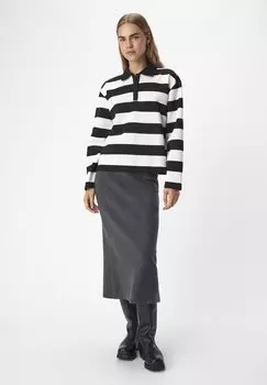 Топ с длинными рукавами OBJMILLIE Object, черный