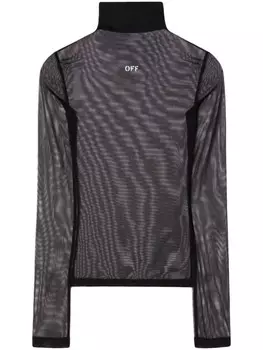 Топ с длинными рукавами Off Stamp Off-White, черный