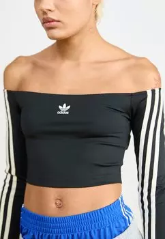 Топ с длинными рукавами OFFSHOULDER adidas Originals, черный