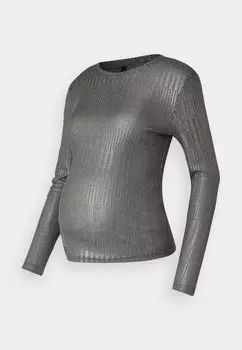 Топ с длинными рукавами OLMMIRINDA LIFE O NECK ONLY MATERNITY, темно-серый