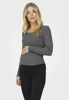 Топ с длинными рукавами OLMXENA ONLY MATERNITY, темно-серый