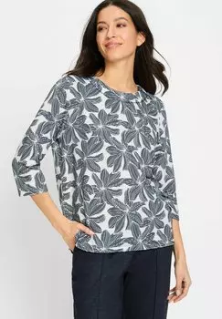 Топ с длинными рукавами Olsen, темно-синий