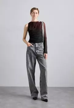 Топ с длинными рукавами ONE SHOULDER GCDS, красный