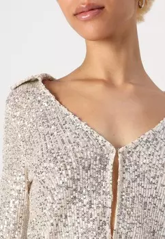 Топ с длинными рукавами ONLANA ONLY Petite, бежевый