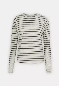 Топ с длинными рукавами Onlcrissie Stripe ONLY, овсяный/черный