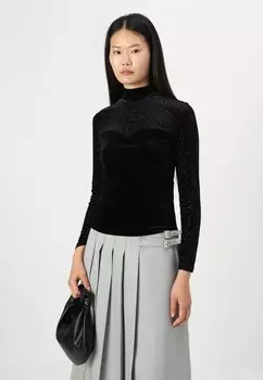 Топ с длинными рукавами ONLELIANA HIGH NECK ONLY, черный