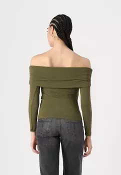 Топ с длинными рукавами ONLGLAMOUR OFF SHOULDER ONLY, хаки