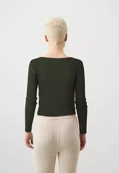 Топ с длинными рукавами ONLKAYA VNECK ONLY Petite, темно-зеленый