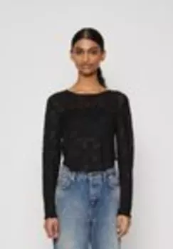 Топ с длинными рукавами ONLLISA Only Petite, черный