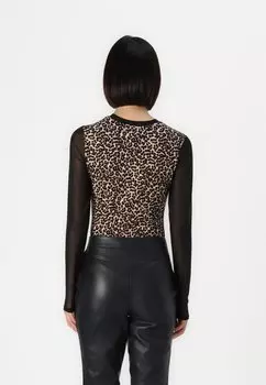 Топ с длинными рукавами ONLLIVE LOVE LEO ONLY, бежевый