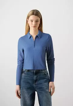 Топ с длинными рукавами Onlnella Half Zip ONLY, темно-синий