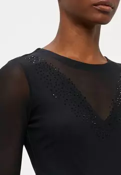 Топ с длинными рукавами ONLPARIS STONE BODY ONLY Petite, черный