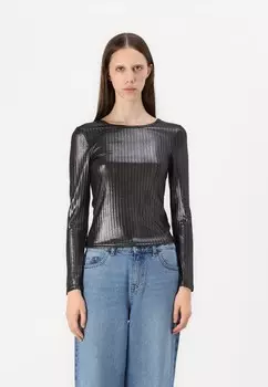 Топ с длинными рукавами ONLSHINE O NECK ONLY, черный