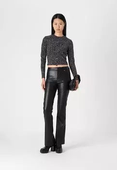 Топ с длинными рукавами ONLSHINY GLITTER ONLY, черный