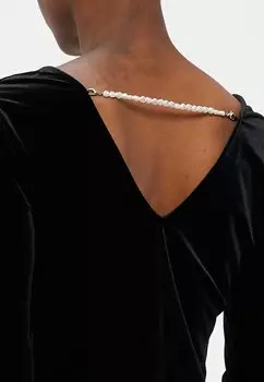 Топ с длинными рукавами ONLSMOOTH LIFE V NECK ONLY Petite, черный