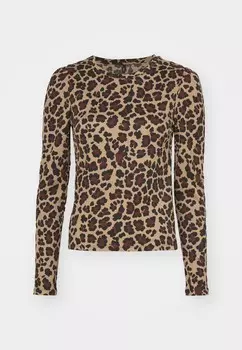 Топ с длинными рукавами ONLTILLY PUFF SLEEVES ONLY, коричневый