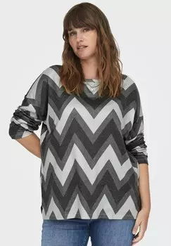 Топ с длинными рукавами ONLY Carmakoma, черный