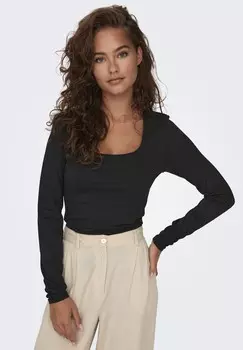 Топ с длинными рукавами ONLY, черный