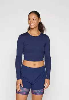 Топ с длинными рукавами ONPCALZ CROP TRAIN BRA TOP ONLY Play, цвет maritime blue