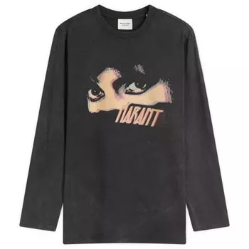 Топ с длинными рукавами от Etoile martine eyes Isabel Marant, черный