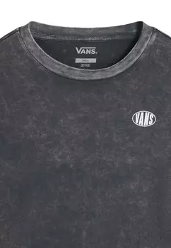 Топ с длинными рукавами OVAL WASH RELAX CROP Vans, черный