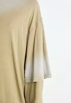 Топ с длинными рукавами OVERSIZED DOUBLE DYED LONGSLEEVE TOP Weekday, бежевый