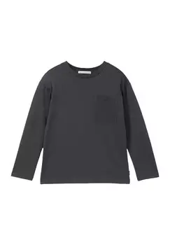Топ с длинными рукавами OVERSIZED TOM TAILOR, темно-серый