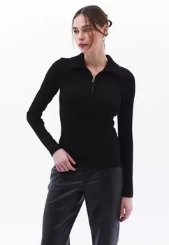 Топ с длинными рукавами OXXO, черный