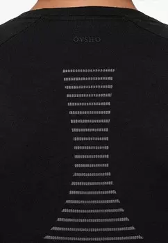 Топ с длинными рукавами OYSHO, черный