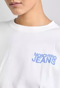 Топ с длинными рукавами PAINTER MOSCHINO, белый