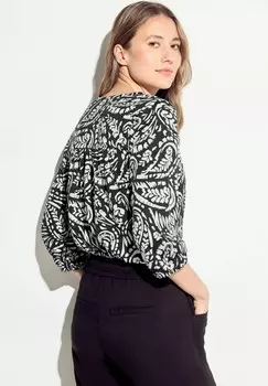 Топ с длинными рукавами PAISLEY Cecil, черный