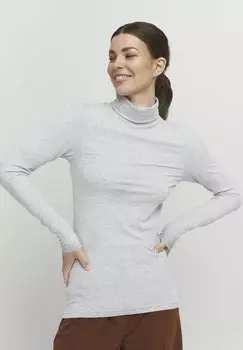 Топ с длинными рукавами PAMILA ROLL NECK b.young, цвет mid grey melange