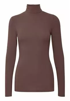 Топ с длинными рукавами PAMILA ROLL NECK b.young, коричневый