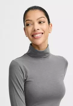 Топ с длинными рукавами PAMILA ROLL NECK b.young, серый