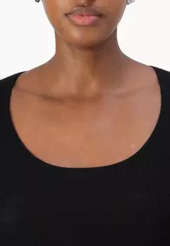 Топ с длинными рукавами Patrizia Pepe, черный