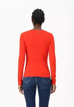 Топ с длинными рукавами Patrizia Pepe, красный