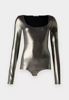 Топ с длинными рукавами Patrizia Pepe, золотого цвета