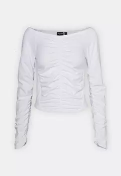 Топ с длинными рукавами PCATLIN OFF SHOULDER Pieces, белый