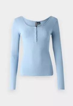Топ с длинными рукавами PCKITTE Pieces, синий