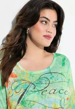 Топ с длинными рукавами PEACE SCHRIFTZUG 3/4 Angel of Style, зеленый