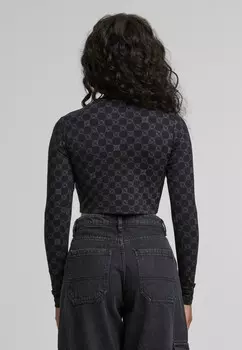 Топ с длинными рукавами PEQUS, черный