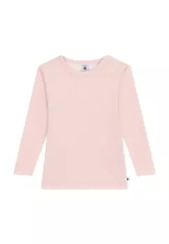 Топ с длинными рукавами Petit Bateau, розовый