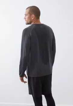 Топ с длинными рукавами Pier One Sport, темно-серый