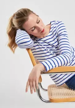 Топ с длинными рукавами PLOZEVET MARINIRE Armor lux, белый