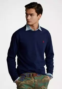 Топ с длинными рукавами Polo Ralph Lauren, темно-синий
