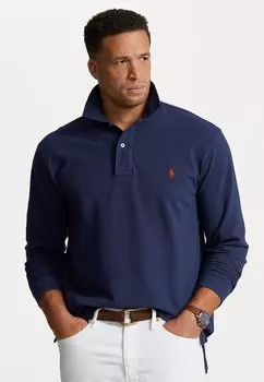 Топ с длинными рукавами Polo Ralph Lauren Big & Tall, темно-синий