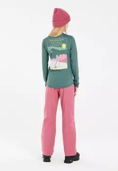 Топ с длинными рукавами Protest, темно-зеленый