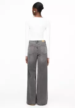 Топ с длинными рукавами PULL&BEAR, белый